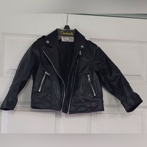 H&M Kids Black Leather Jacket